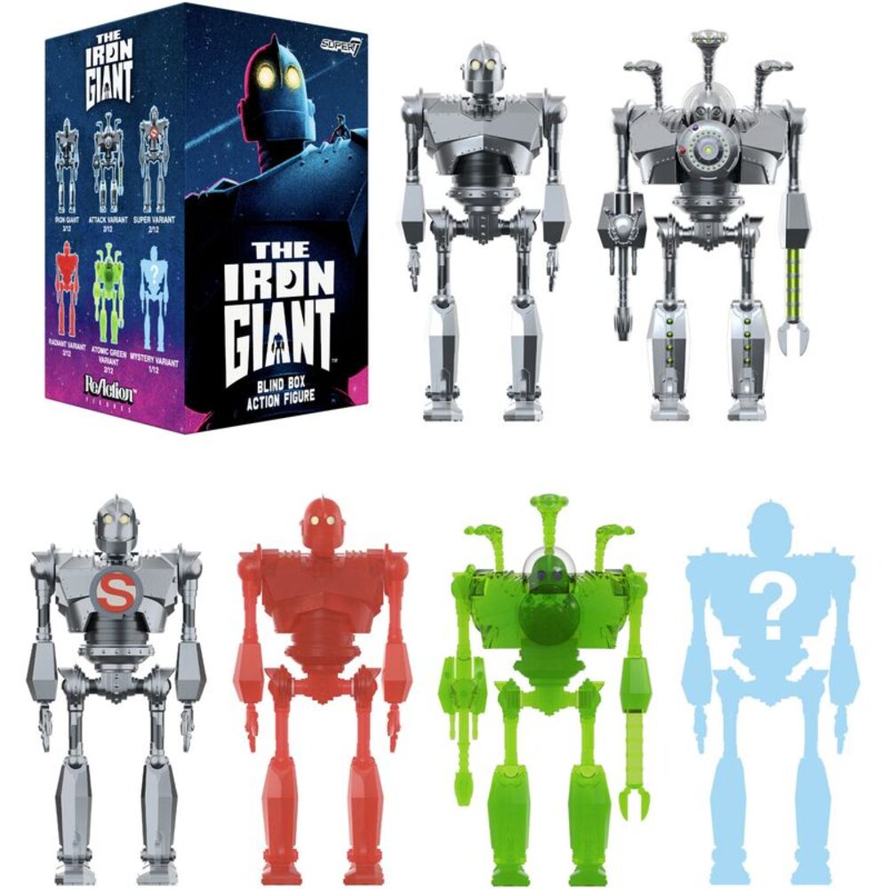 Super7 - The Iron Giant - Reaction Blind Box Wv1 - 12pc PDQ  COLLECTIBLES